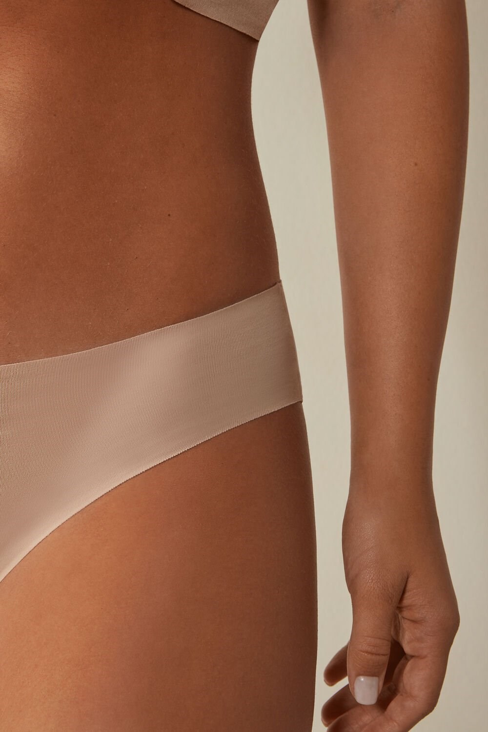 Intimissimi Seamless Supima® Cotton Panties Natural - 044 - Soft Beige | 7528NDVXP