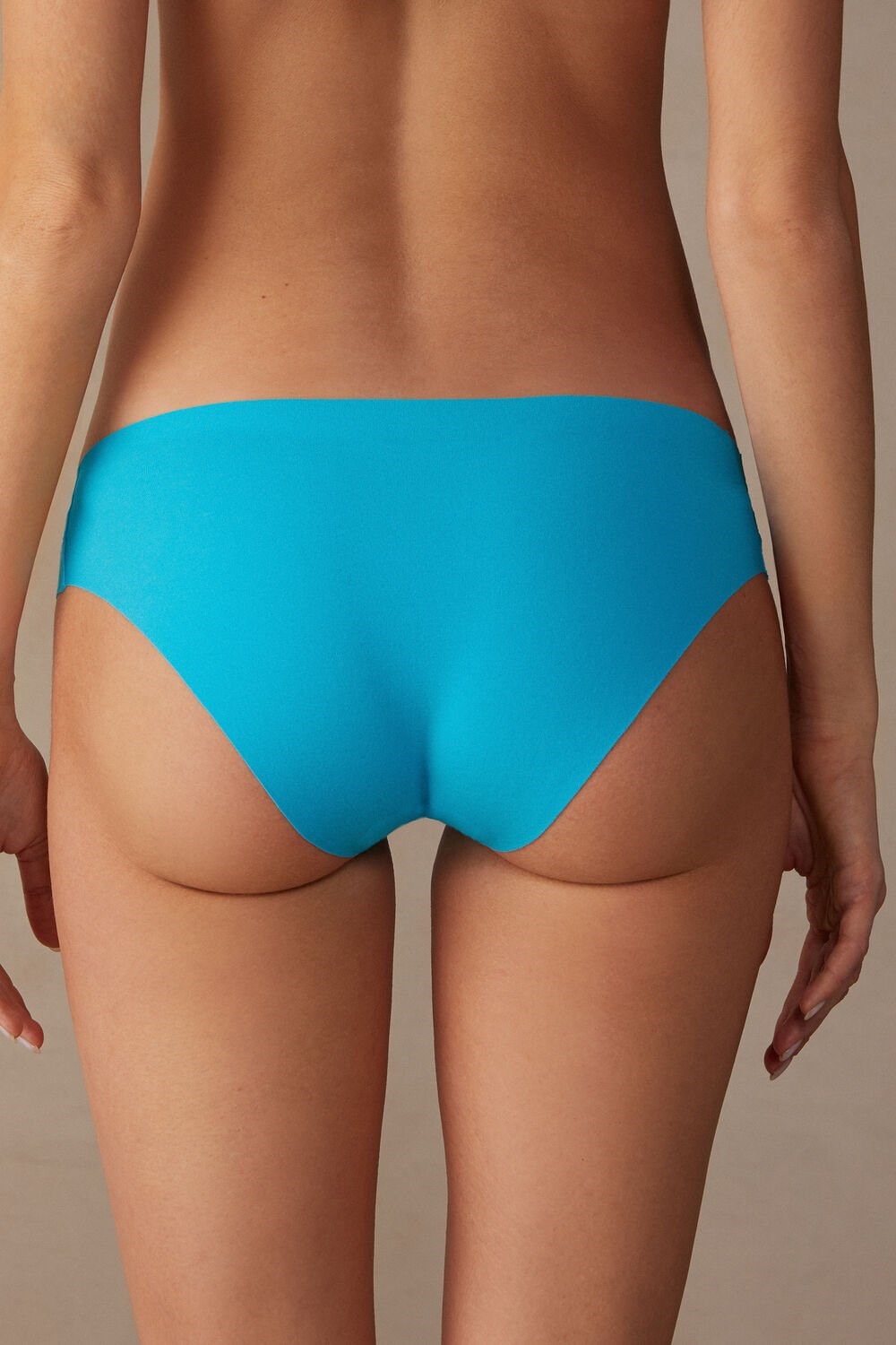 Intimissimi Seamless Supima® Cotton Panties Blue - 210j - Digital Turquoise | 9762VONMU