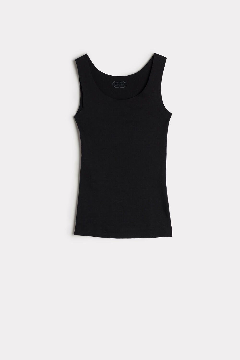 Intimissimi Seamless Supima® Cotton Tank Top Black - 019 - Black | 2475OKDBF