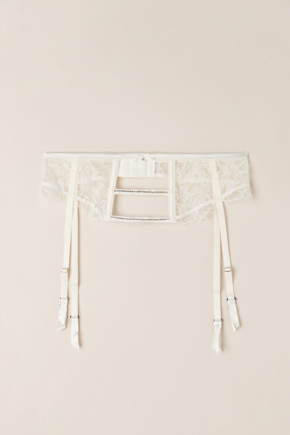 Intimissimi Shine High Like Stars Garter Belt Ivory - 2127 - Talc White | 9254UYITO