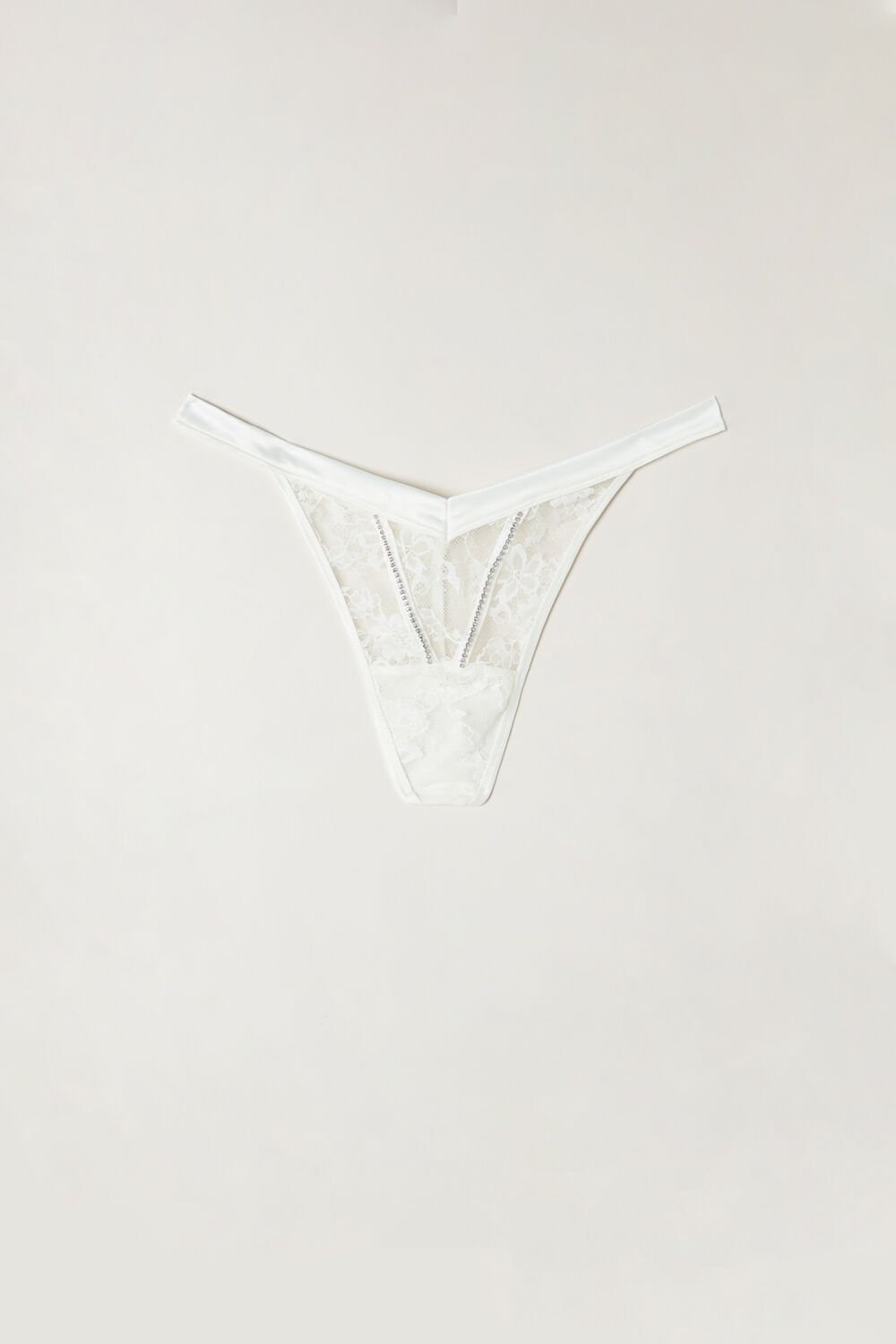 Intimissimi Shine High Like Stars ‘80s Style Thong Ivory - 2127 - Talc White | 5470AEMDJ