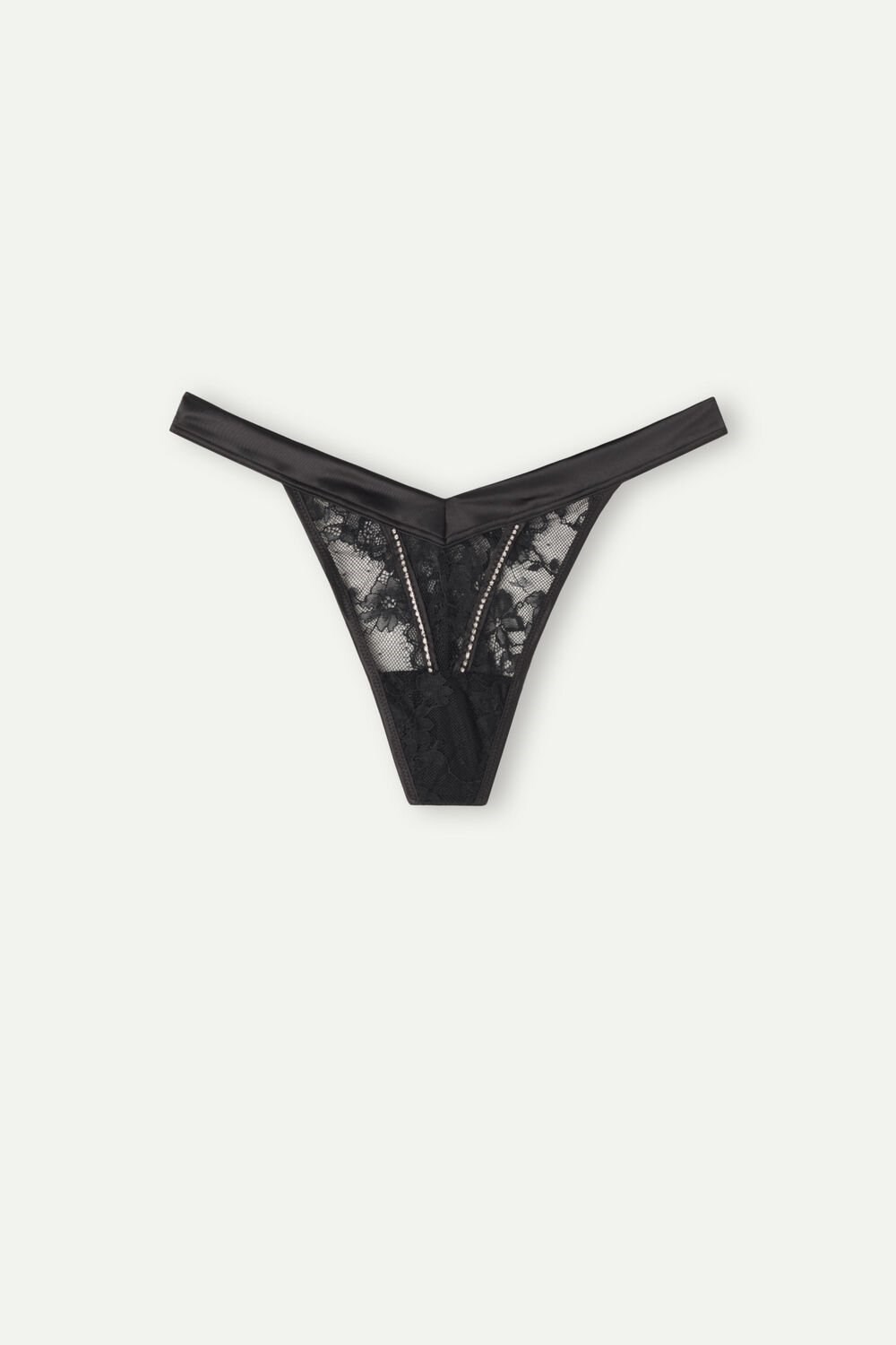 Intimissimi Shine High Like Stars ‘80s Style Thong Black - 019 - Black | 8162QOJKF