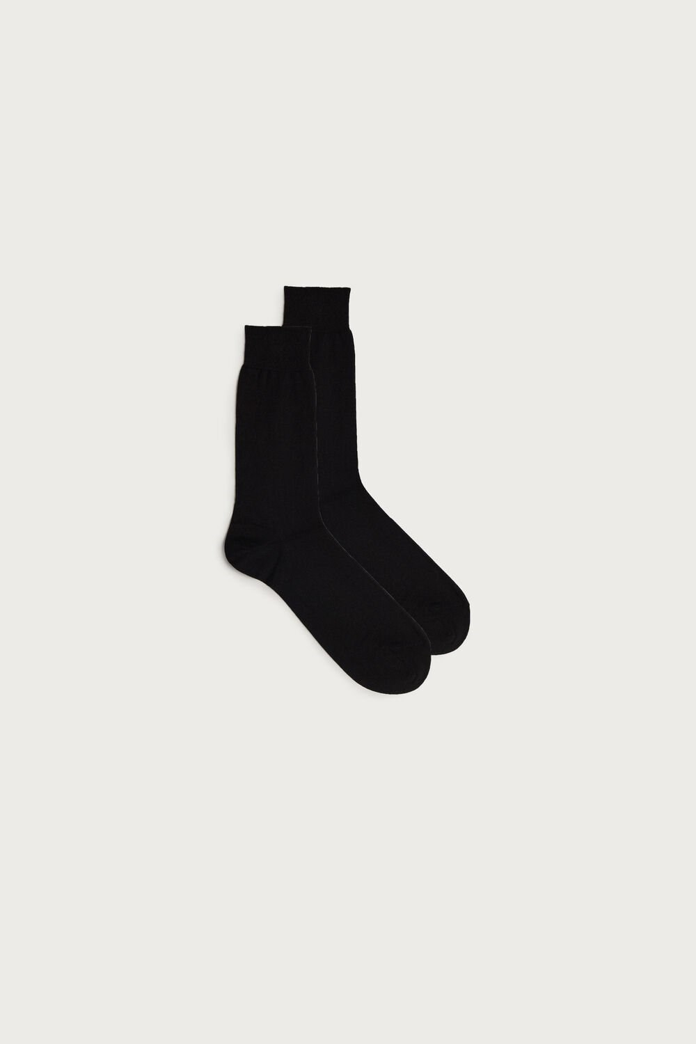 Intimissimi Short Chashmere-Silk-Cotton Socks Black - 019 - Black | 8342UCZTH