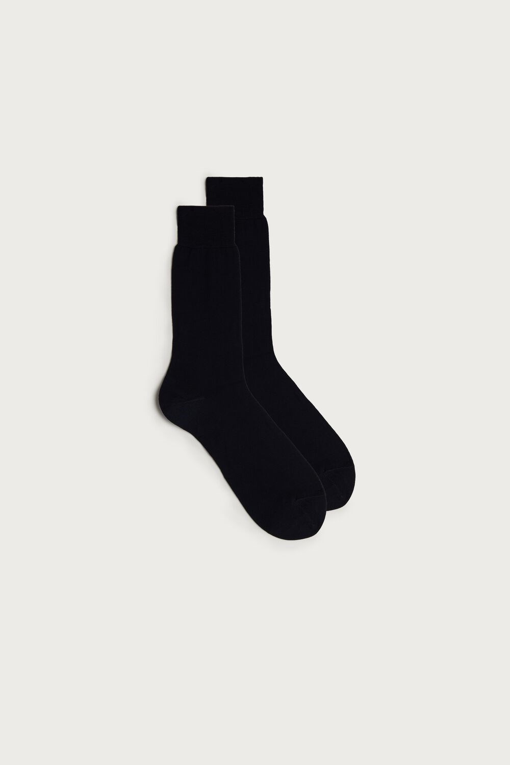 Intimissimi Short Sateen Egyptian Cotton Socks Blue - 016 - Blue | 3051SZFTG