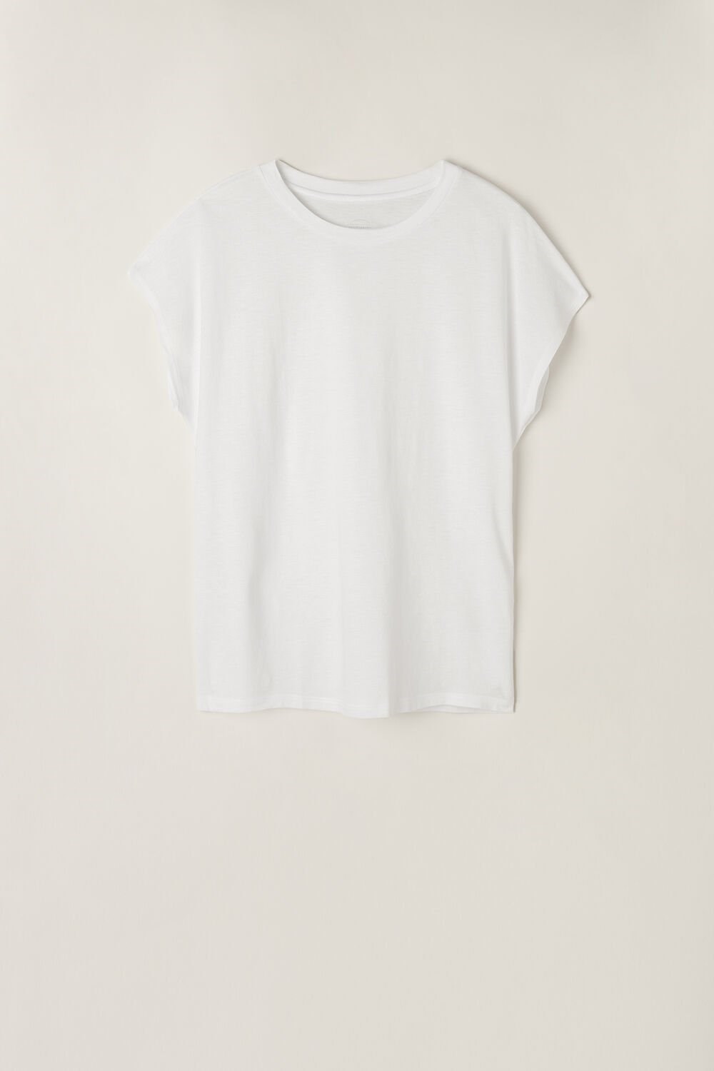 Intimissimi Short Sleeve Crew Neck Top in Supima® Ultrafresh cotton White - 001 - White | 7154KYHVA