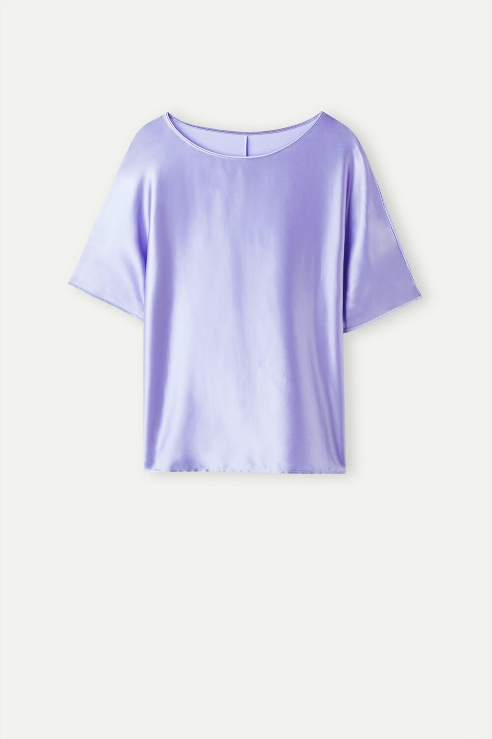 Intimissimi Short Sleeve Silk and Modal Top Violet - 212j - Sweet Lavender | 2816YJOAD