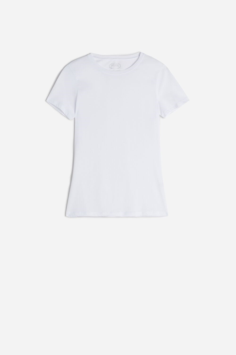 Intimissimi Short-Sleeve T-shirt in Ultrafresh Supima® Cotton White - 001 - White | 7208ODEKY