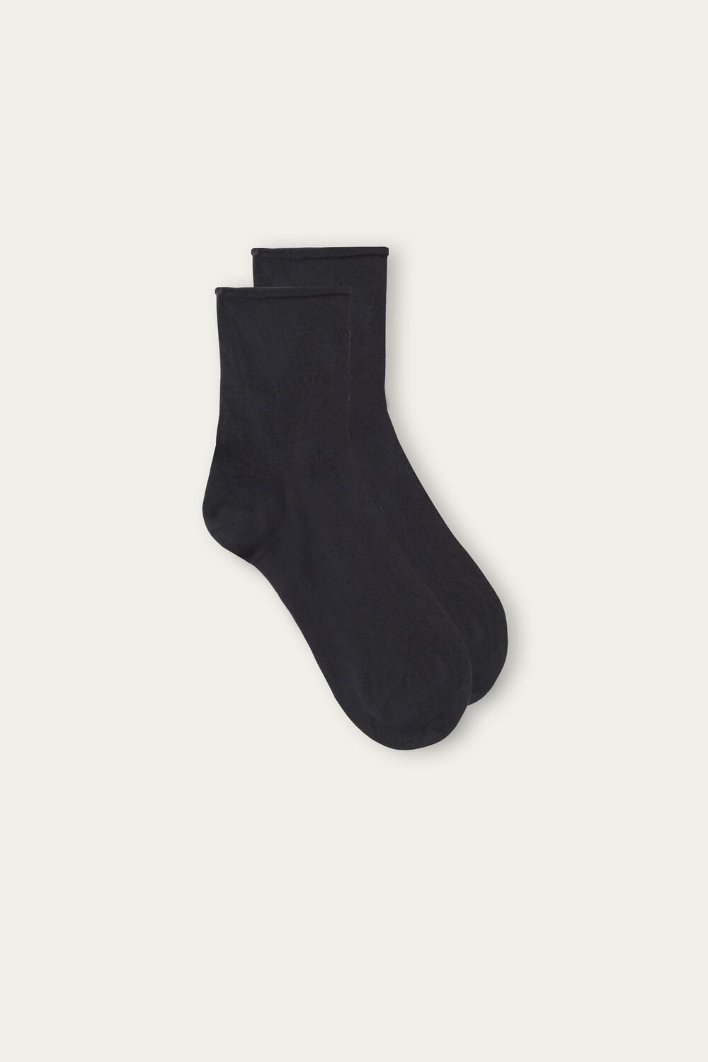 Intimissimi Short Socks in Stretch Supima® Cotton Grey - 780 - Anthracite | 1359GEFCL