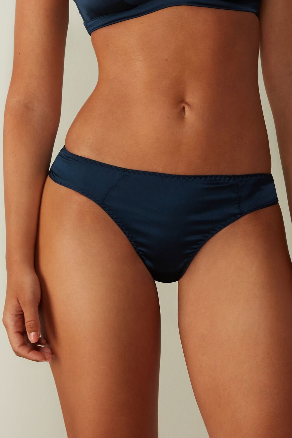 Intimissimi Silk Cheeky Briefs Blue - 1467 - Intense Blue | 5627IRTLJ