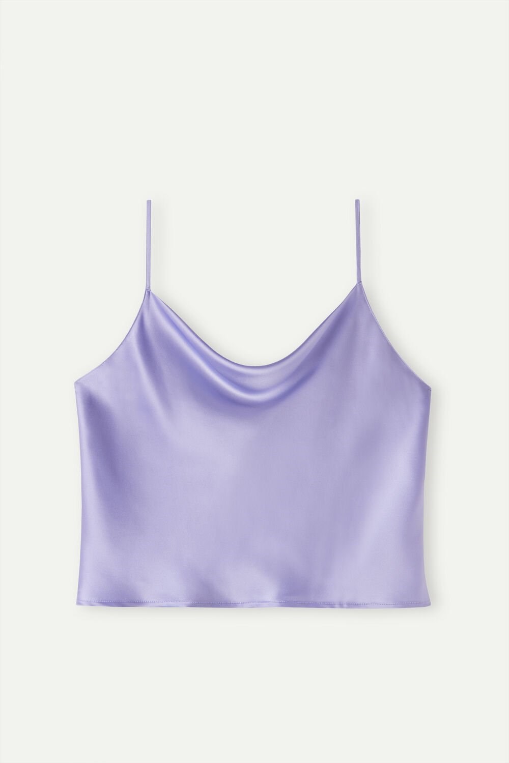 Intimissimi Silk Crop Camisole Violet - 212j - Sweet Lavender | 4608QZKWJ