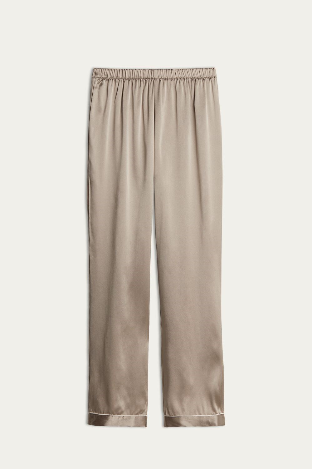 Intimissimi Silk Satin Pajama Pants Natural - 651i - Powder Beige | 2384QVLPW