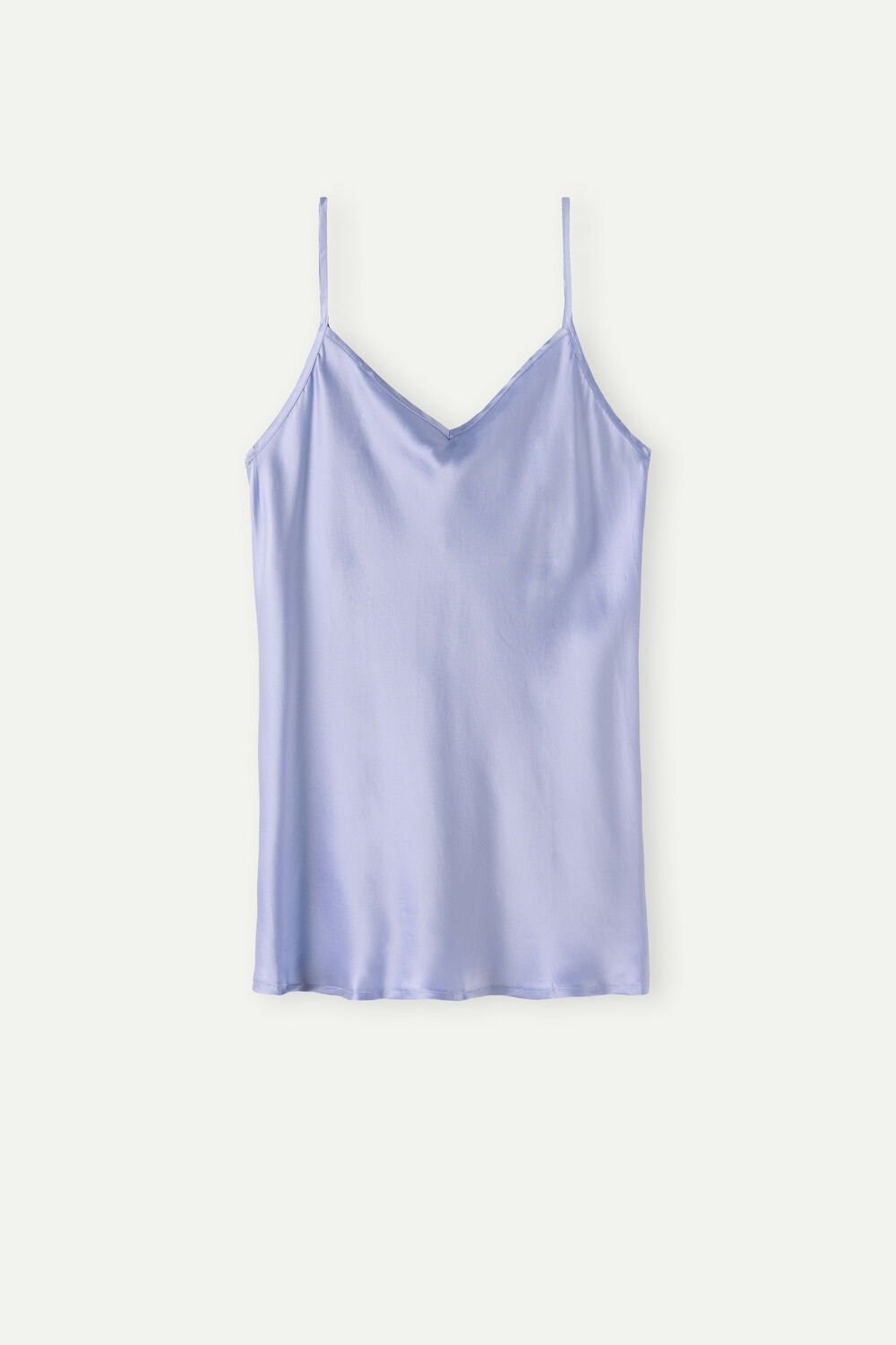 Intimissimi Silk Satin Top with V-neckline Violet - 212j - Sweet Lavender | 1836TZLUA