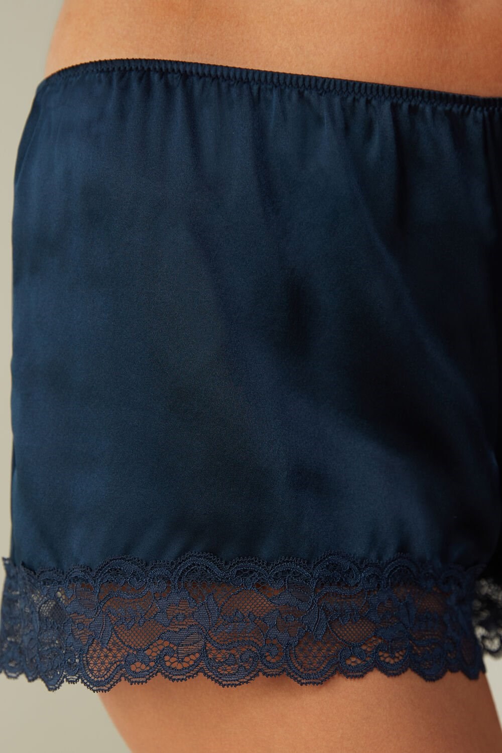 Intimissimi Silk Shorts Blue - 1467 - Intense Blue | 2183DZJWR