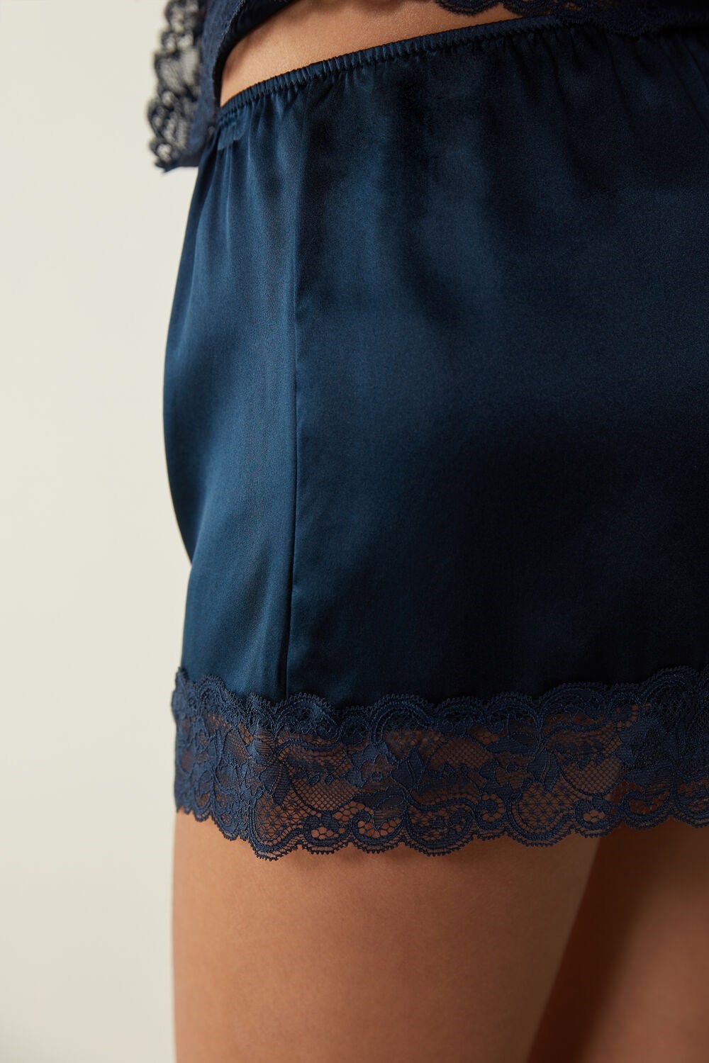 Intimissimi Silk Shorts Blue - 1467 - Intense Blue | 2183DZJWR