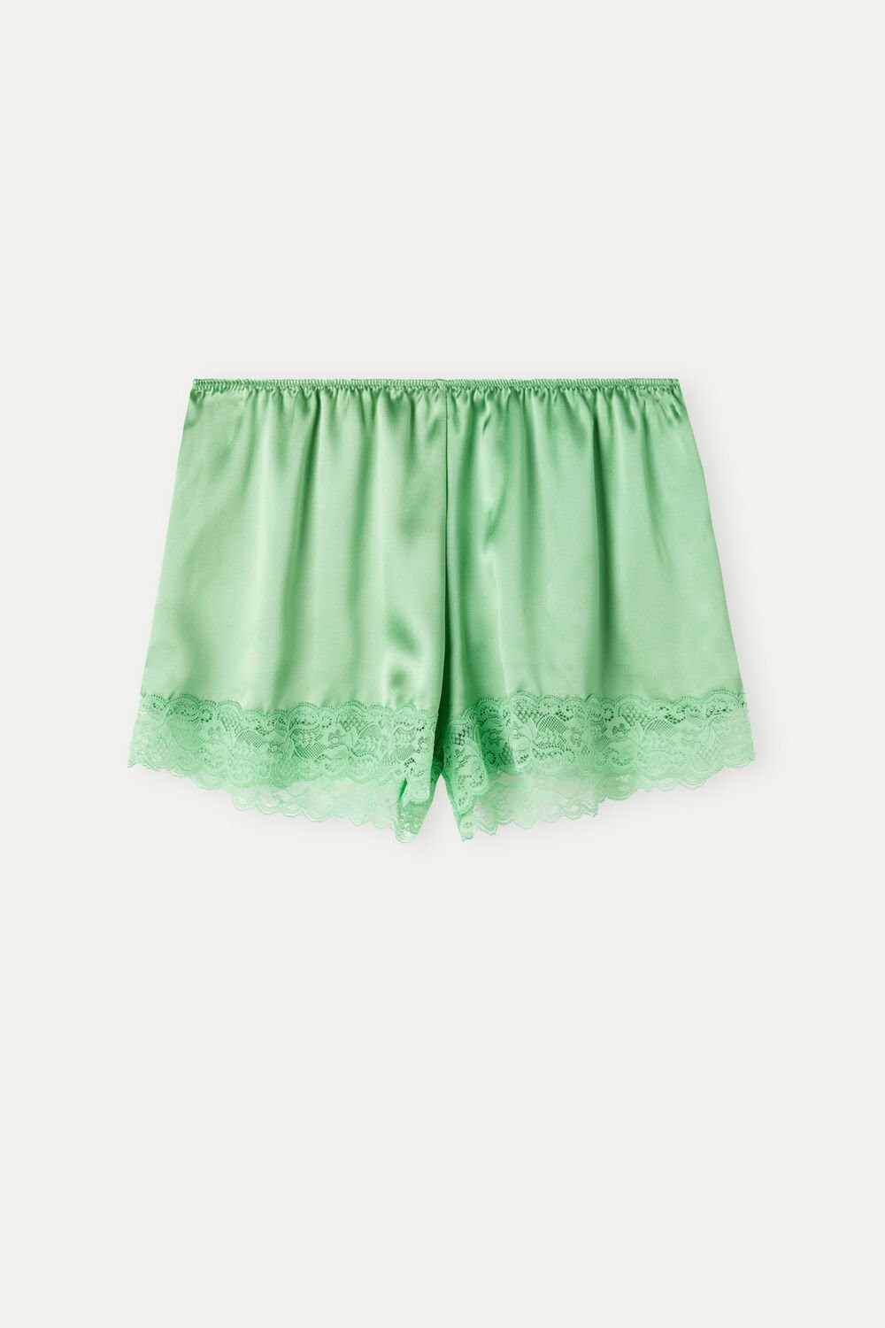 Intimissimi Silk Shorts Green - 218j - Apple Mint | 7641NZHTU