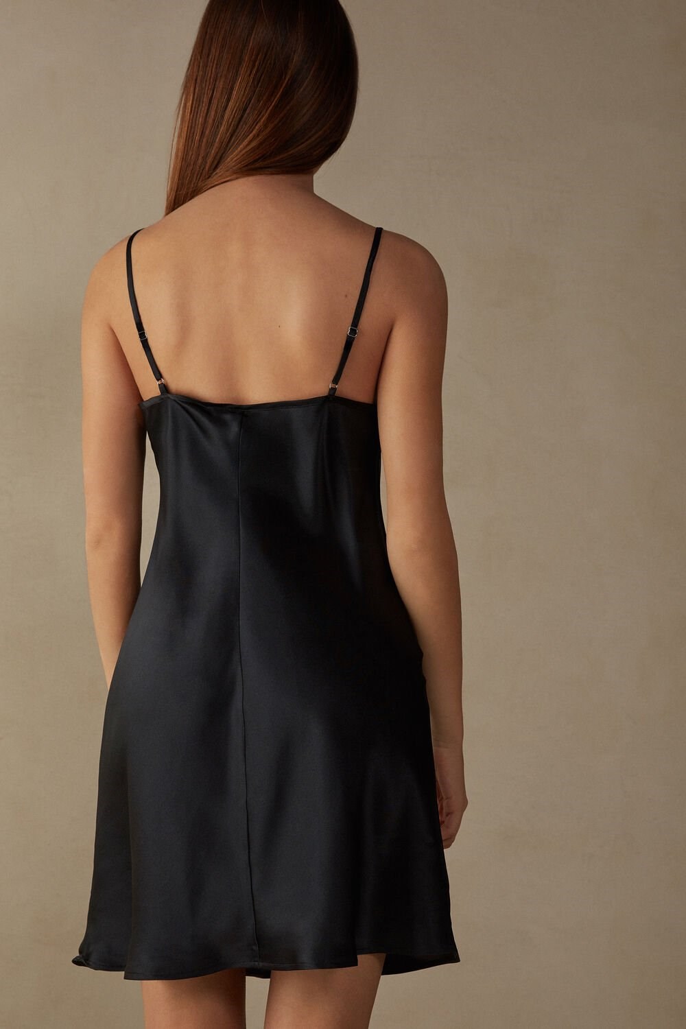 Intimissimi Silk Slip Black - 019 - Black | 0926YZXOK