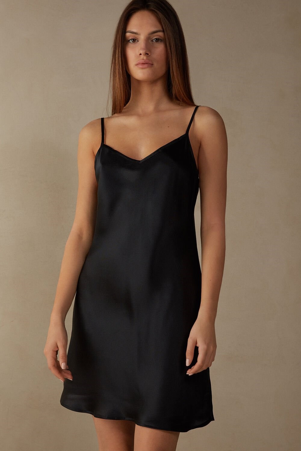 Intimissimi Silk Slip Black - 019 - Black | 0926YZXOK