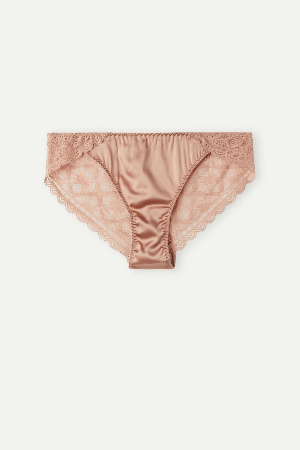 Intimissimi Silk and Lace Briefs Natural - 163i - Satin Pink | 9284JOTXW