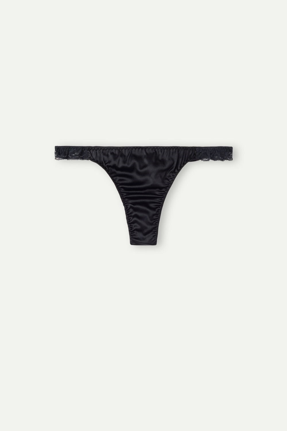 Intimissimi Silk and Lace G-String Black - 019 - Black | 8204UYANR