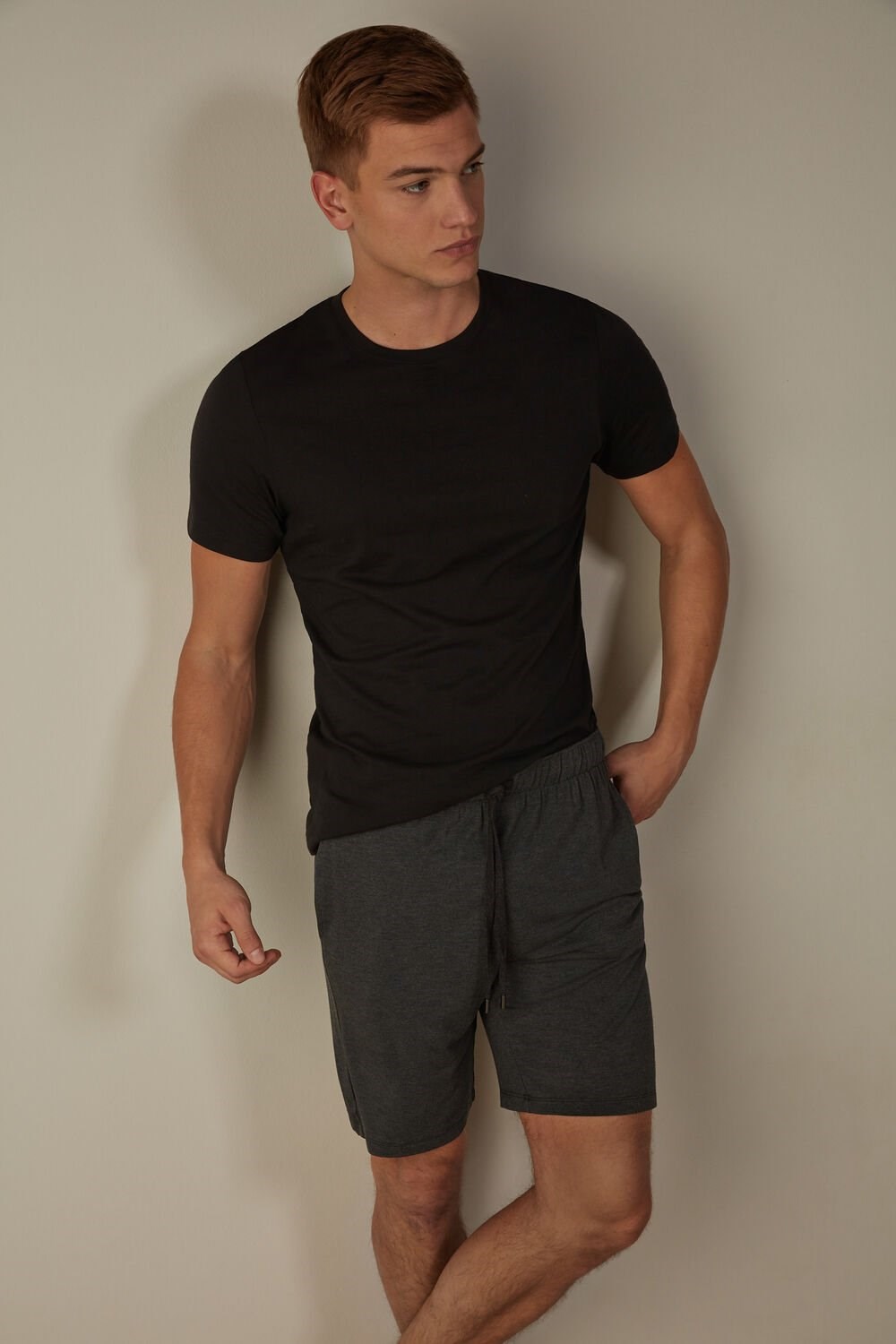 Intimissimi Silk and Modal Shorts Grey - 040 - Dark Grey Blend | 6193NFMKB