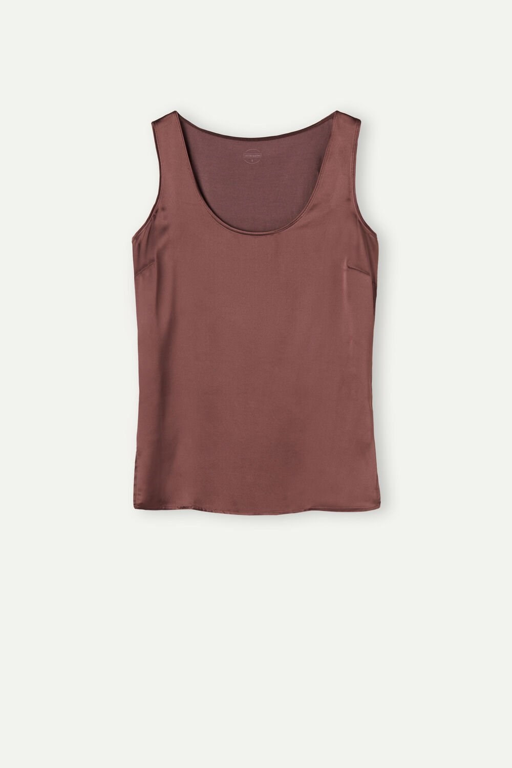 Intimissimi Silk and Modal Tank Top Brown - 002j - Nutmeg Brown | 5201LMDJF