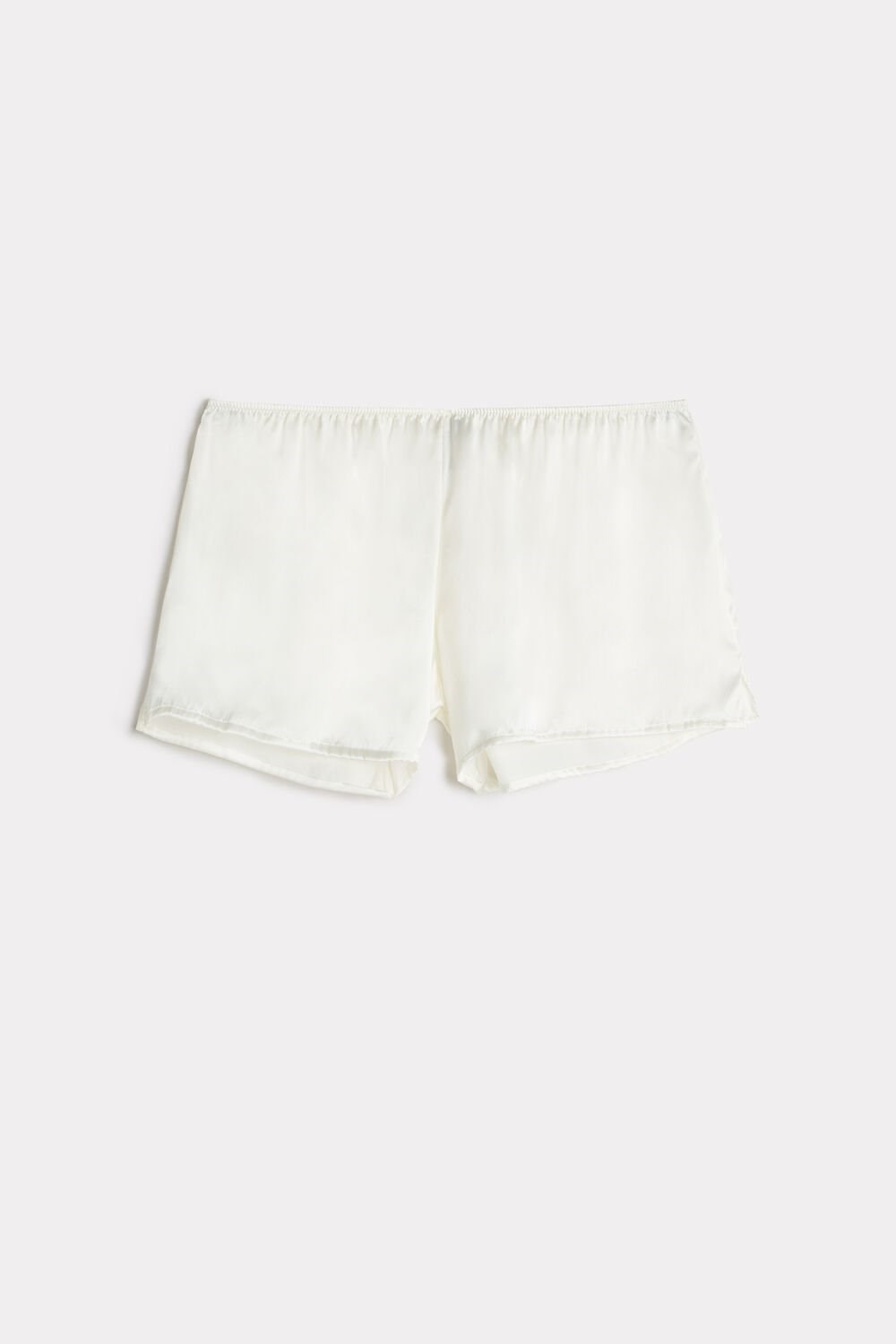 Intimissimi Smooth Silk-Satin Shorts Ivory - 2127 - Talc White | 1560FAHSZ