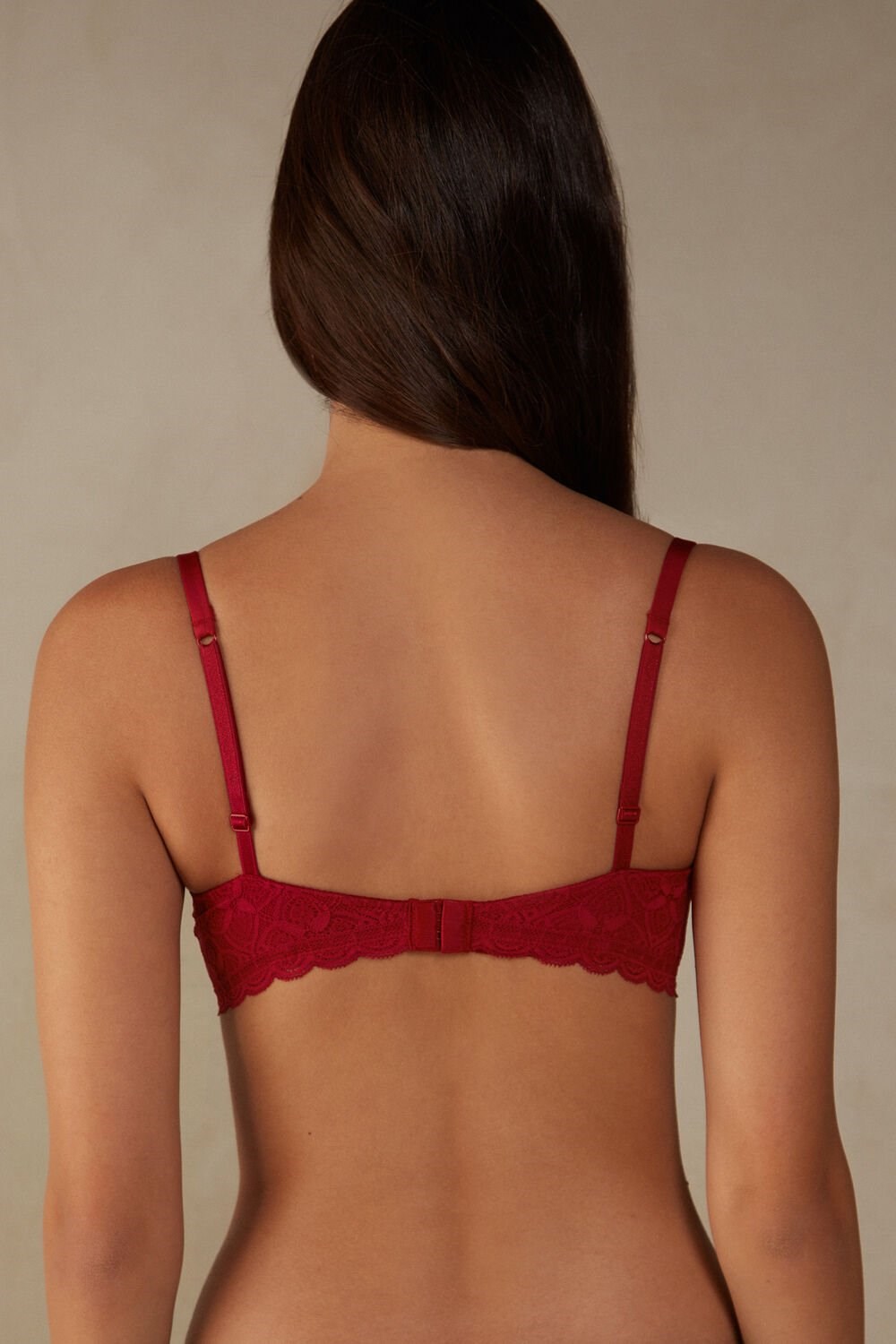 Intimissimi Sofia Balconette Bra in Lace Red - 1473 - Red | 3496AUXHF