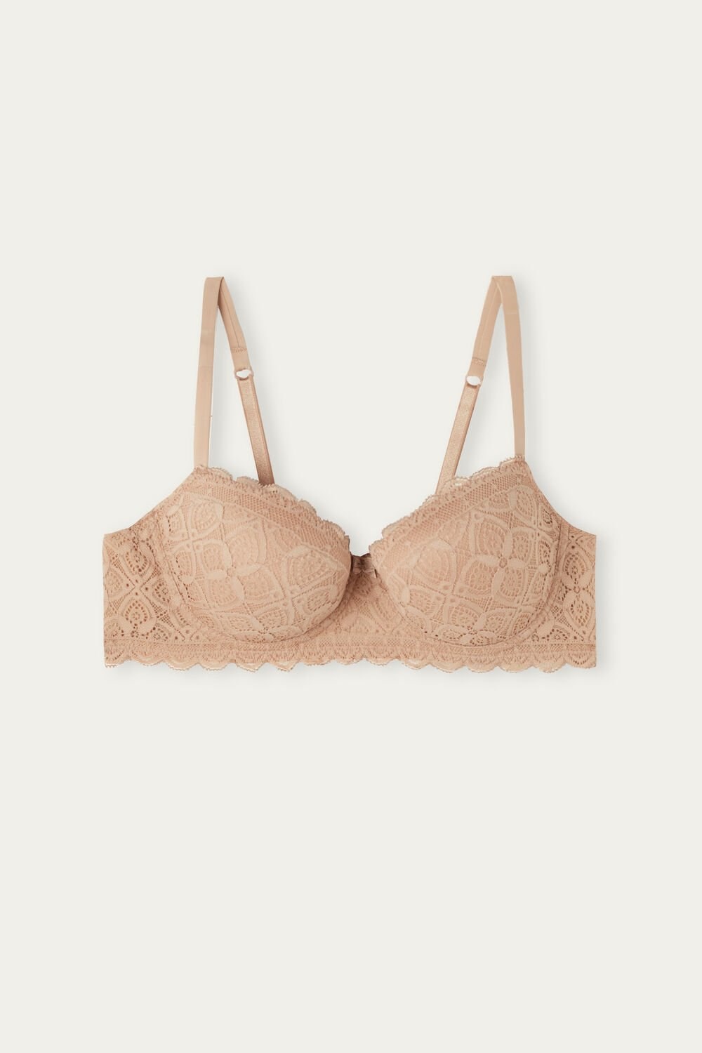 Intimissimi Sofia Balconette Bra in Lace Natural - 044 - Soft Beige | 4172BJSWM