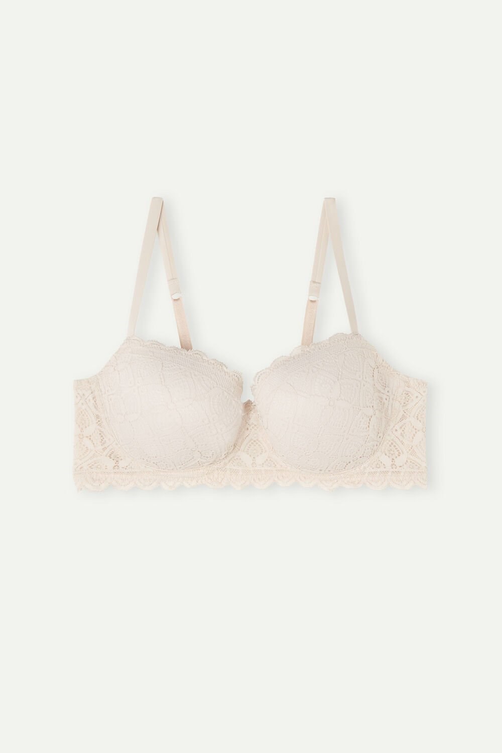 Intimissimi Sofia Balconette Bra in Lace Natural - 2280 - Silk Pink | 9587NGVUE