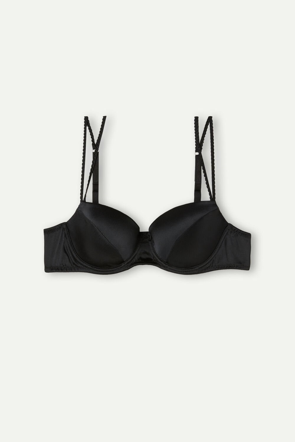 Intimissimi Sofia Balconette Bra in Silk Black - 019 - Black | 2783IDWLY