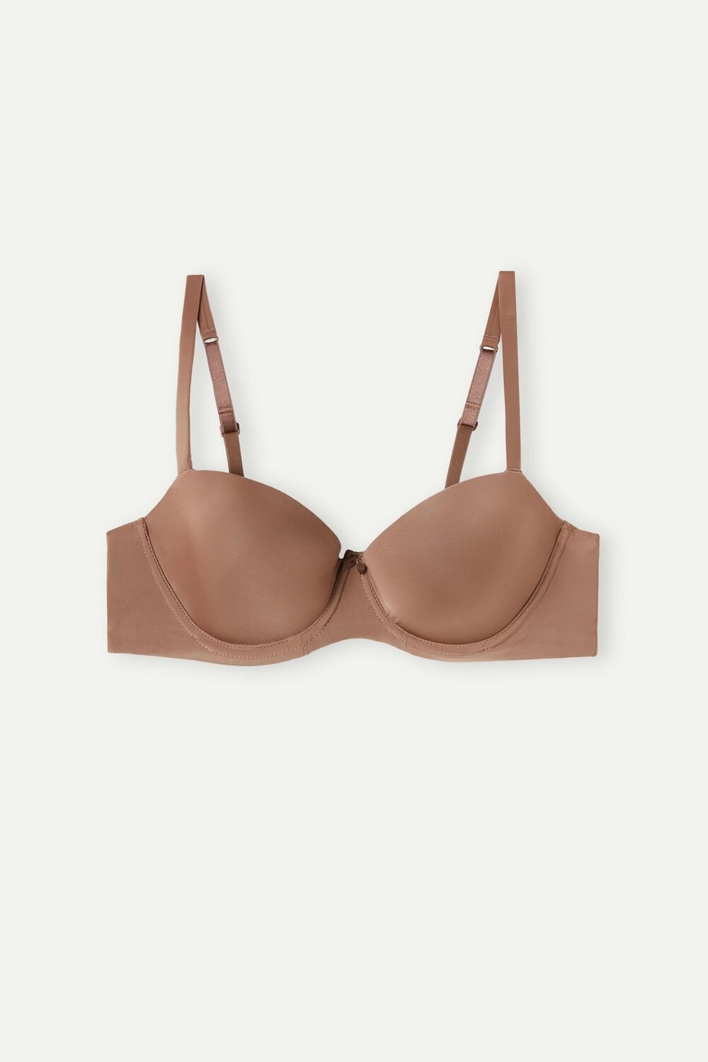 Intimissimi Sofia Balconette Bra in Ultralight Microfiber Natural - 502i - Dark Beige | 9184AMXYE