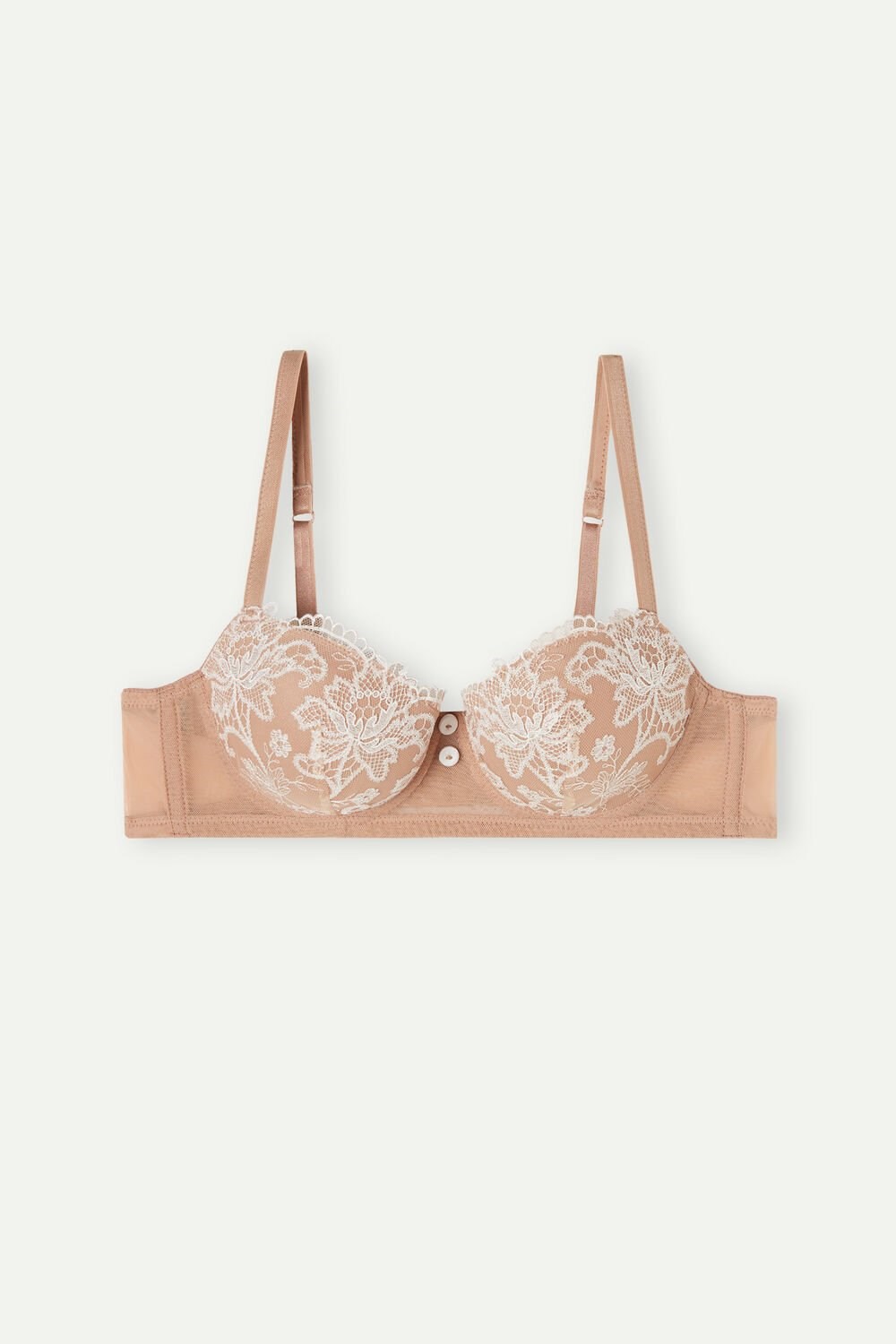 Intimissimi Sofia Lovely Day Balconette Bra Natural - 989i - Soft Beige / Talco | 4207LUDZT