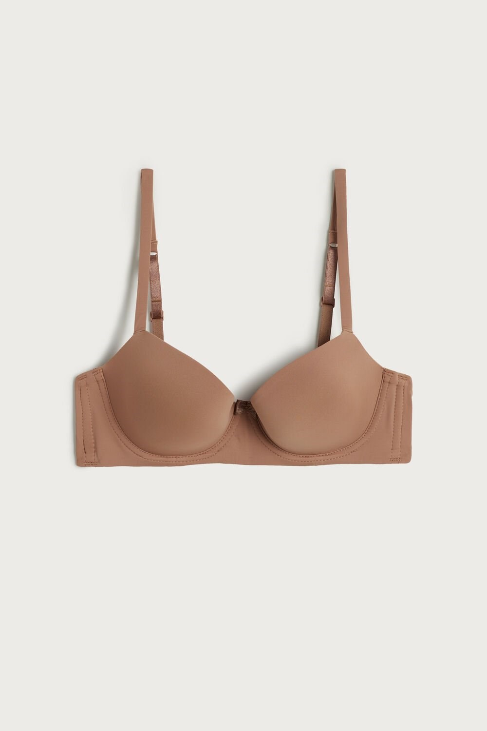 Intimissimi Sofia Microfiber Padded Balconette Bra Natural - 417i - Medium Beige | 5413MKGXC