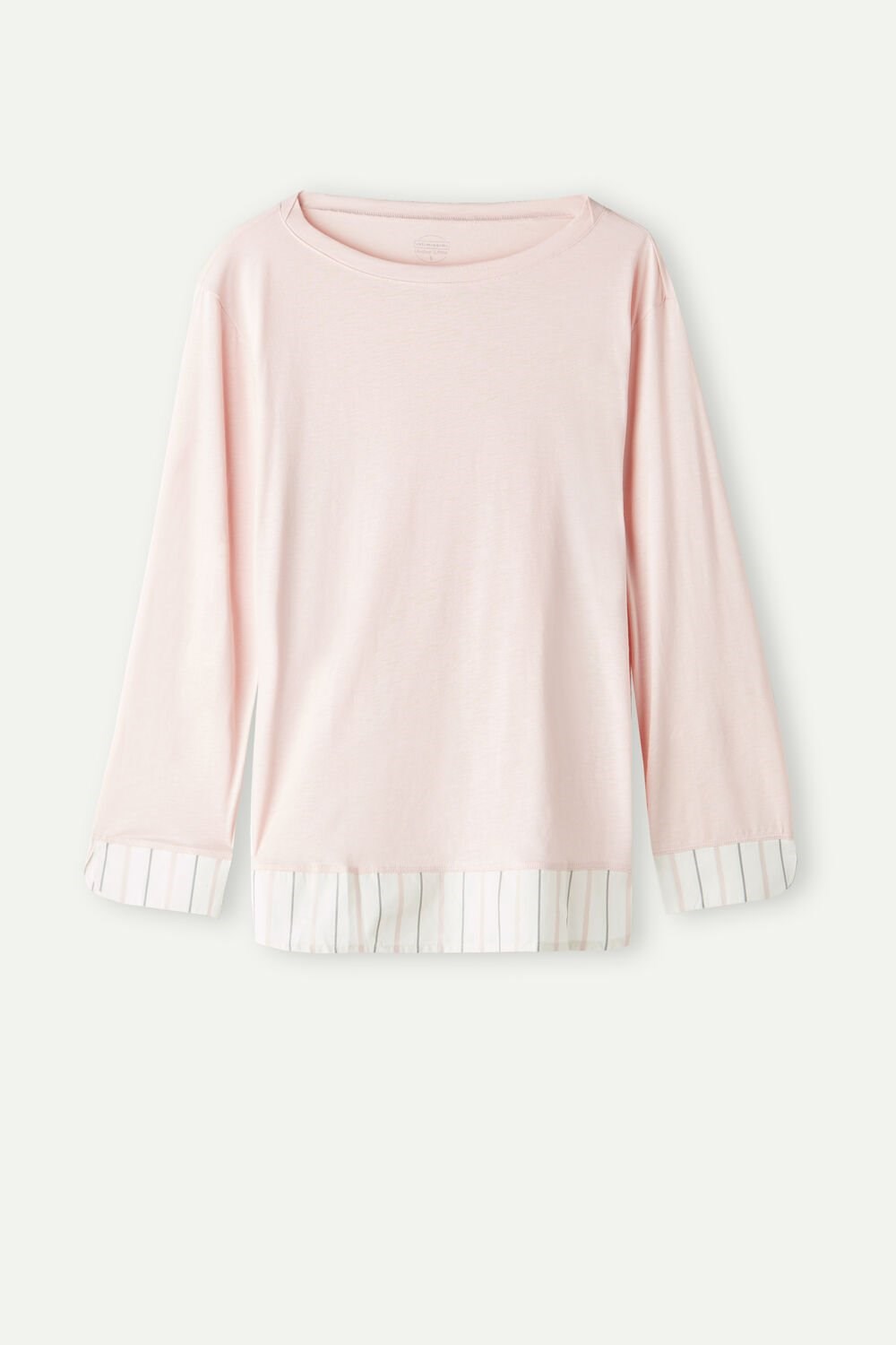 Intimissimi Soft Spring Long Sleeve Cotton Top Pale Pink - 234j - Spring Pink | 2571MUOIV