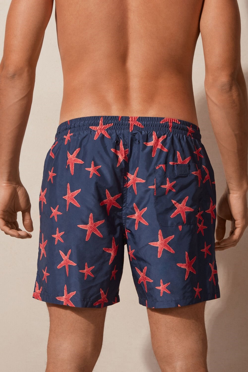 Intimissimi Starfish Print Swim Trunks Blue - 275j - Intense Blue Starfish Print | 6241WEKMZ