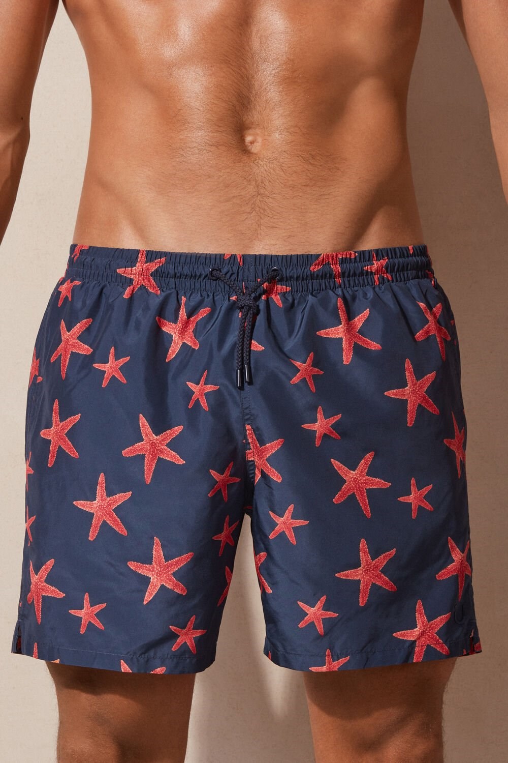 Intimissimi Starfish Print Swim Trunks Blue - 275j - Intense Blue Starfish Print | 6241WEKMZ