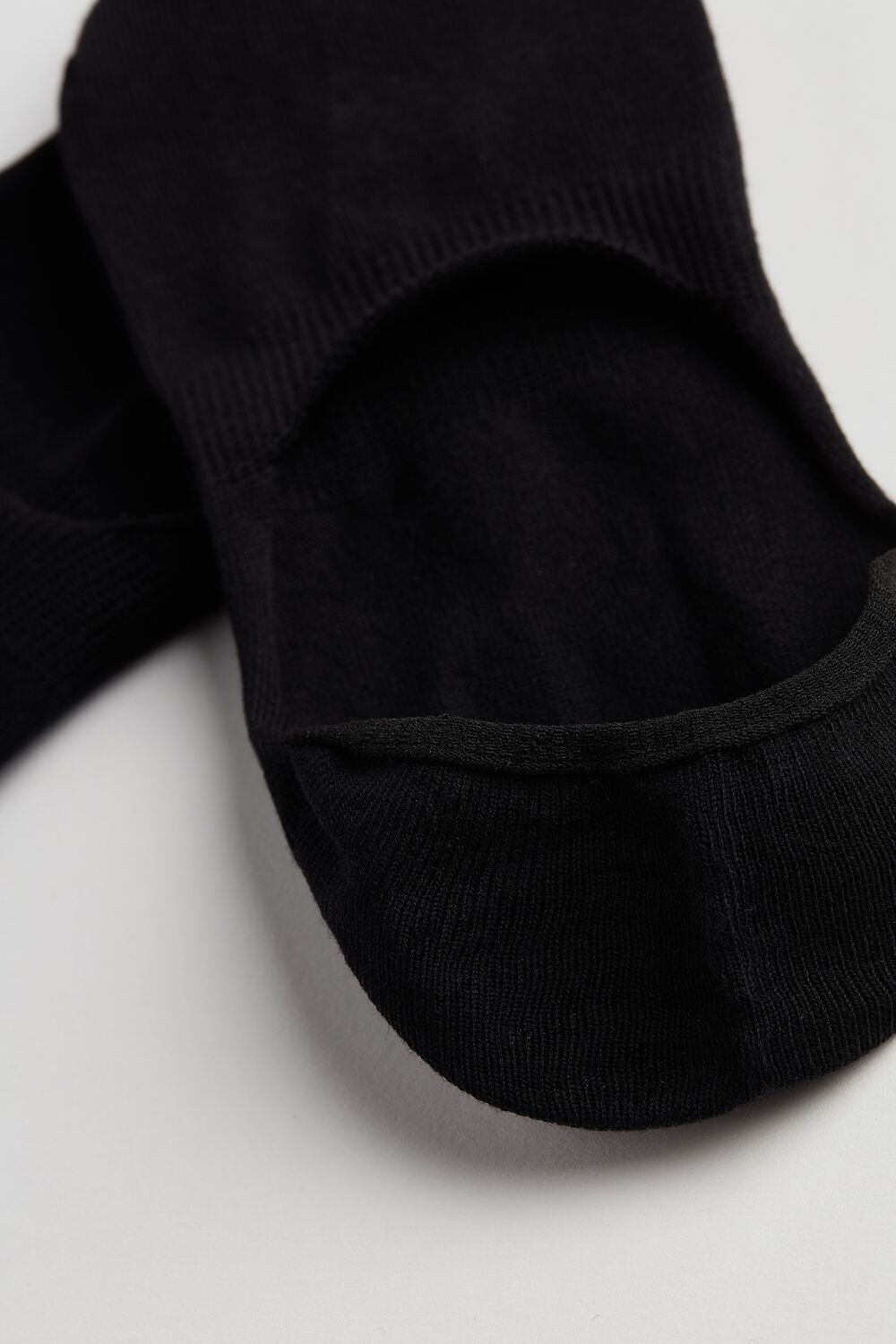 Intimissimi Stretch Cotton Footlet Socks Black | 6018KSVGT