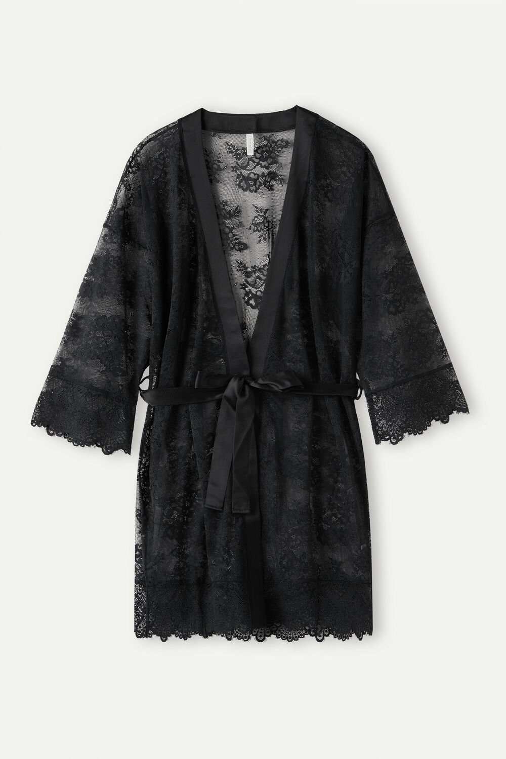 Intimissimi Stunning Beauty Lace Robe Black - 019 - Black | 1372FIOBE