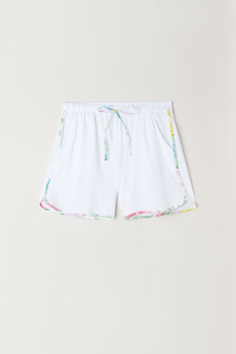 Intimissimi Summer Garden Shorts in Supima® Ultrafresh Cotton White - 001 - White | 9630LXRCP