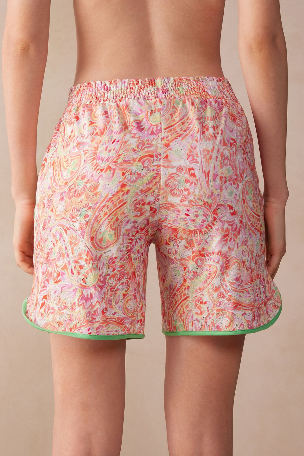 Intimissimi Summer Journey Ultrafresh Supima® Cotton Shorts Multicolor - 240j - Summer Cashmere Print | 2153IOWGS