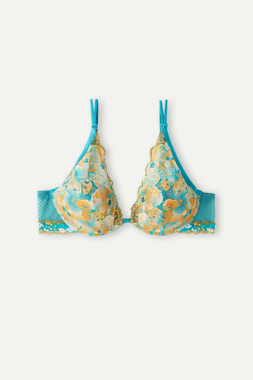 Intimissimi Summer Vibes Elena Balconette Bra Blue - 236j - Summer Turquoise Blue | 8290PSQML