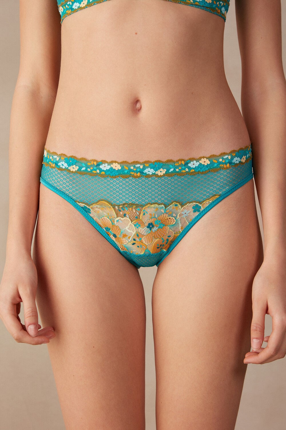 Intimissimi Summer Vibes Panties Blue - 236j - Summer Turquoise Blue | 1574IYGKD