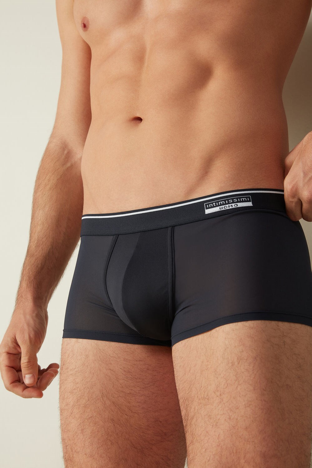 Intimissimi Super Fresh Micro-mesh Boxers Blue - 800 - Midnight Blue | 5042FSKBG