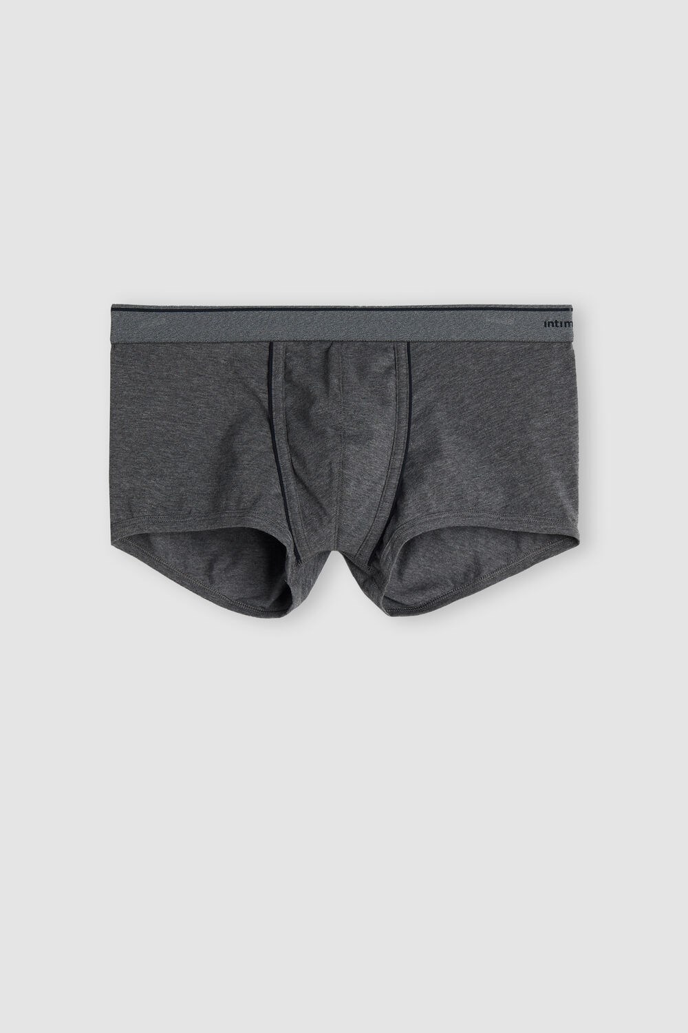 Intimissimi Supima® Cotton Boxers Dark Grey - 080i - Heathered Graphite Grey / Blue | 4862JRSFO