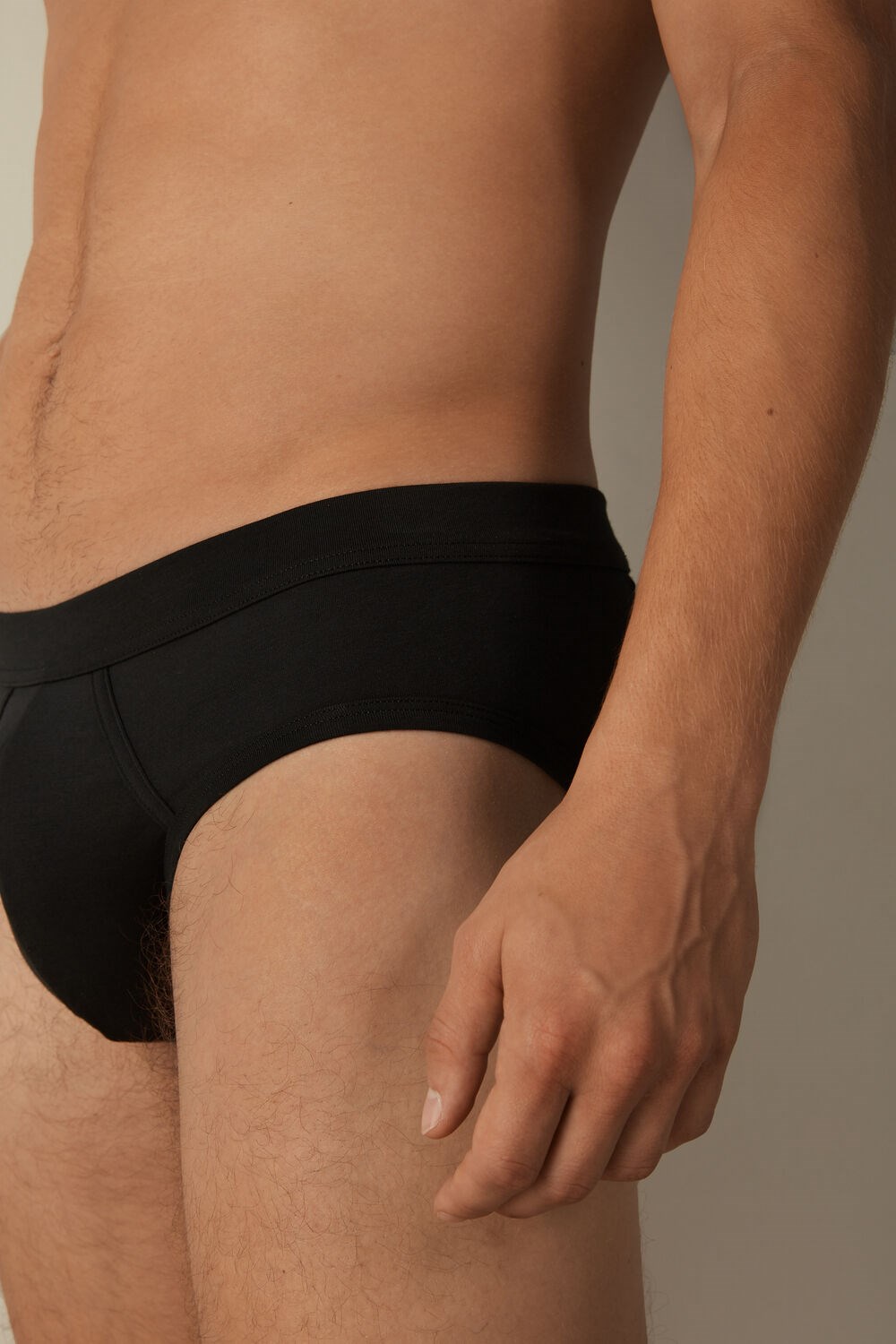 Intimissimi Supima® Cotton Briefs Black - 019 - Black | 0375GYTQP