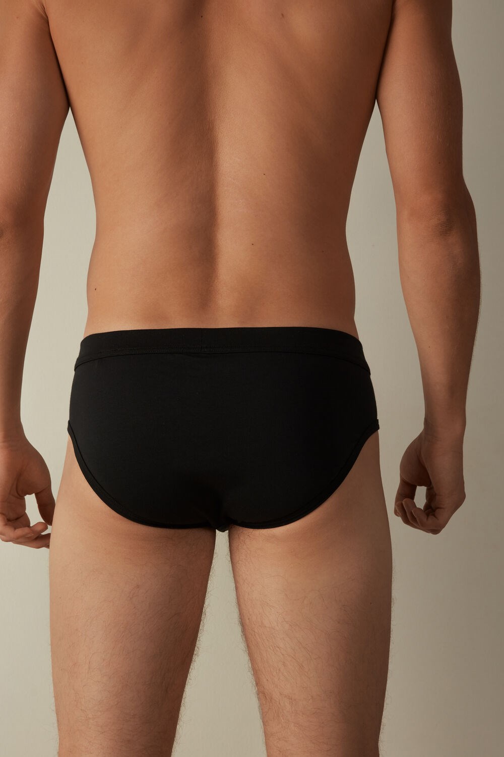 Intimissimi Supima® Cotton Briefs Black - 019 - Black | 0375GYTQP