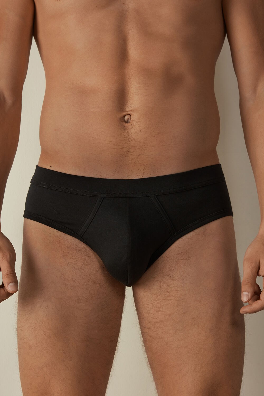 Intimissimi Supima® Cotton Briefs Black - 019 - Black | 0375GYTQP