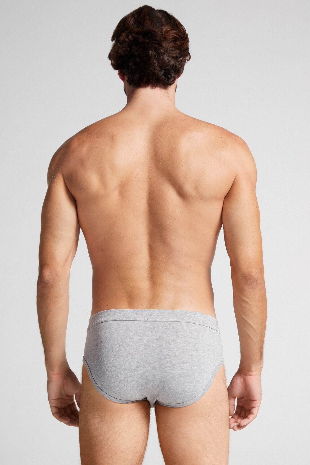 Intimissimi Supima® Cotton Briefs Grey - 031 - Light Heathered Grey | 2870IFUBJ