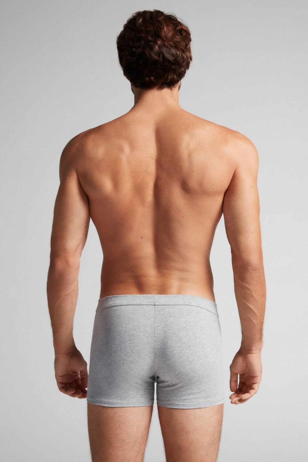 Intimissimi Supima® Cotton Loose Fit Boxers Grey - 031 - Light Heathered Grey | 5012IYDJM