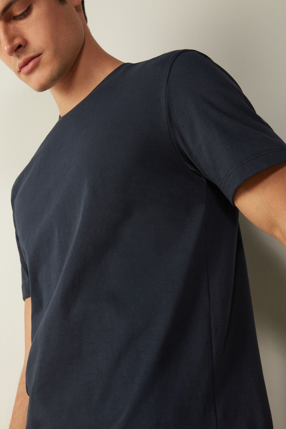 Intimissimi T-shirt in Cotton Jersey 800 - Midnight Blue | 7305USPBM